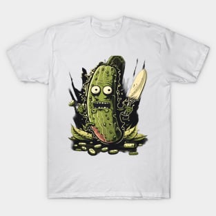 Pickle with a knife T-Shirt